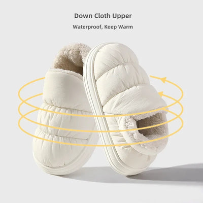 Pantoufles/Chaussons d'Hiver Imperméables pour Hommes - Confort et Chaleur