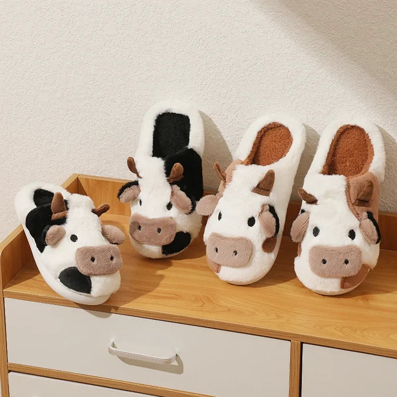 Pantoufles/Chaussons d'Hiver Unisexes - Moo Cozy