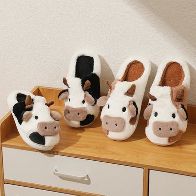 Pantoufles/Chaussons d'Hiver Unisexes - Moo Cozy