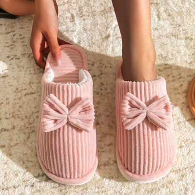 Pantoufles/Chaussons d'Hiver Femmes  - Bow Bliss