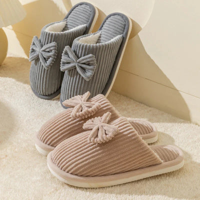 Pantoufles/Chaussons d'Hiver Femmes  - Bow Bliss