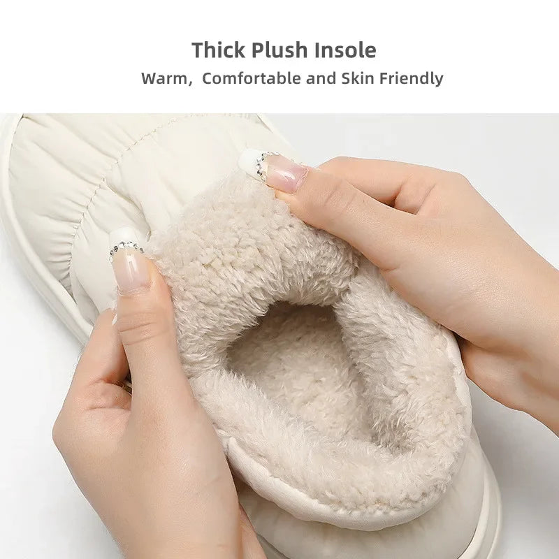 Pantoufles/Chaussons d'Hiver Imperméables pour Hommes - Confort et Chaleur