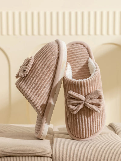 Pantoufles/Chaussons d'Hiver Femmes  - Bow Bliss