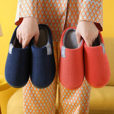 Pantoufles/Chaussons d'Hiver Anti-Dérapantes pour Couples - Confort et Chaleur