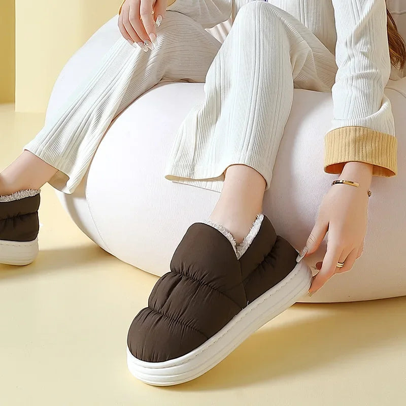 Pantoufles/Chaussons d'Hiver Imperméables pour Hommes - Confort et Chaleur