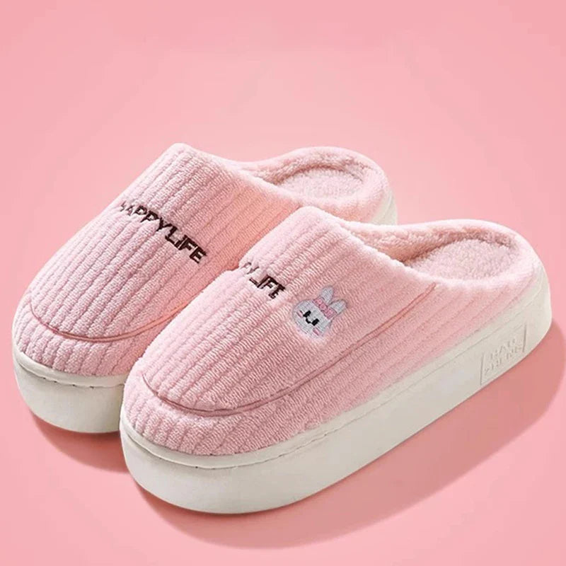 Pantoufles/Chaussons en Coton - Happy Life