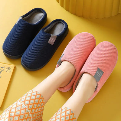 Pantoufles/Chaussons d'Hiver Anti-Dérapantes pour Couples - Confort et Chaleur