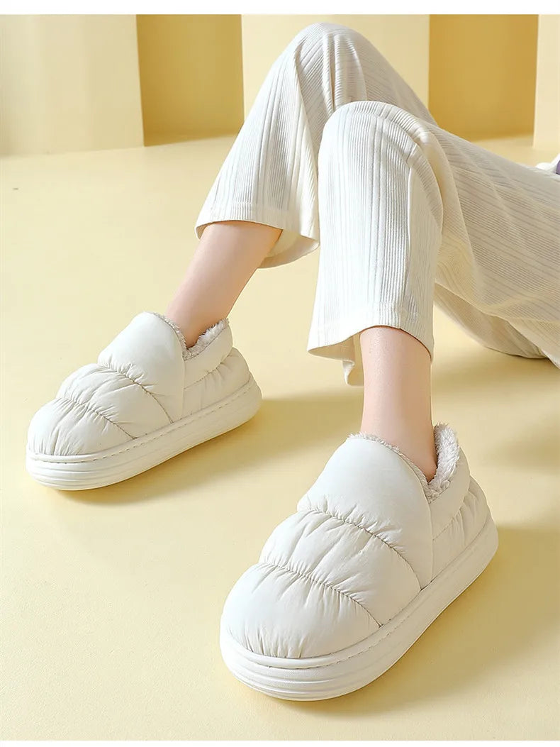 Pantoufles/Chaussons d'Hiver Imperméables pour Hommes - Confort et Chaleur